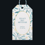 Watercolor Botanical Star of David Bar Bat Mitzvah Gift Tags<br><div class="desc">Perfect gift tag for party favours at a bat mitzvah, bar mitzvah or other Jewish celebration! Hand made watercolor art for you on the front and back side! FULLY CUSTOMIZABLE! Click on “Personalise” above to edit the text. Click "edit using design tool" to adjust the fonts, colours and placements and...</div>