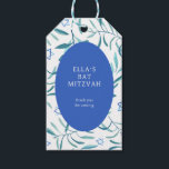 Watercolor Botanical Star of David Bar Bat Mitzvah Gift Tags<br><div class="desc">Perfect gift tag for party favours at a bat mitzvah, bar mitzvah or other Jewish celebration! Hand made watercolor art for you on the front and back side! FULLY CUSTOMIZABLE! Click on “Personalise” above to edit the text. Click "edit using design tool" to adjust the fonts, colours and placements and...</div>