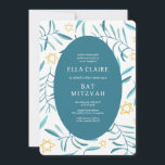 Watercolor Botanical Star of David Bar Bat Mitzvah Invitation<br><div class="desc">Perfect card to announce a bat mitzvah, bar mitzvah or other Jewish celebration! Hand made watercolor art for you on the front and back side! FULLY CUSTOMIZABLE! Click on “Personalise” above to edit the text. Click "edit using design tool" to adjust the fonts, colours and placements and to delete the...</div>