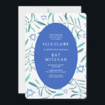 Watercolor Botanical Star of David Bar Bat Mitzvah Invitation<br><div class="desc">Perfect card to announce a bat mitzvah, bar mitzvah or other Jewish celebration! Hand made watercolor art for you on the front and back side! FULLY CUSTOMIZABLE! Click on “Personalise” above to edit the text. Click "edit using design tool" to adjust the fonts, colours and placements and to delete the...</div>