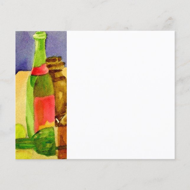 Watercolor Bottles (Front)