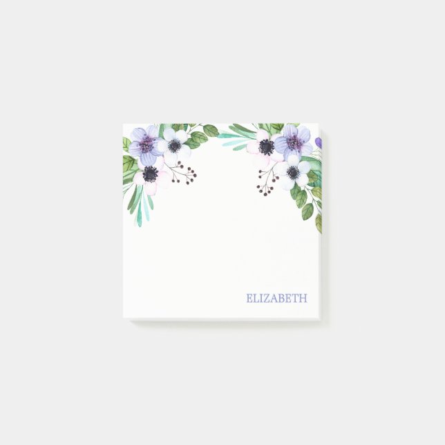 Watercolor Bouquet Post-it Notes (Front)