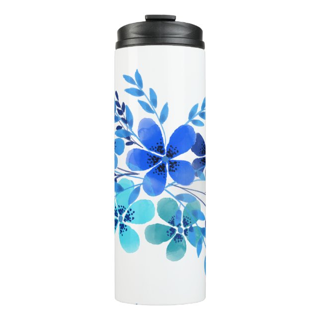 Watercolor Bouquet  Thermal Tumbler (Front)