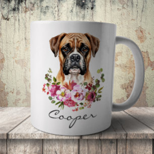 Watercolor Boxer Coffee Mug