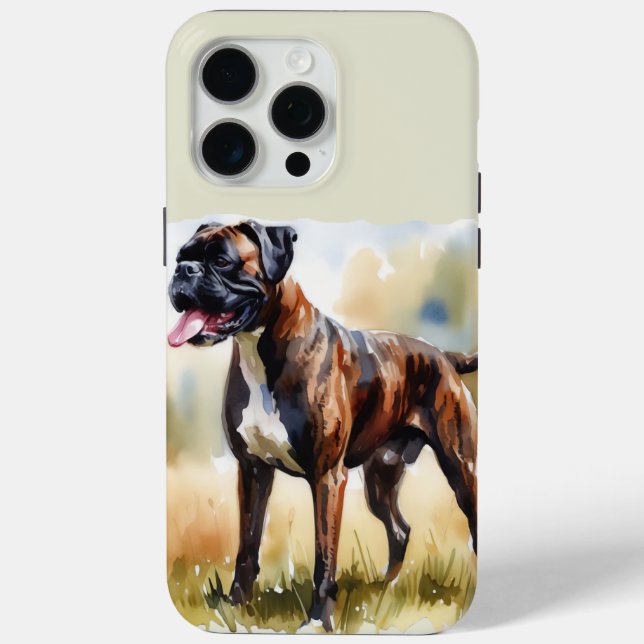 Watercolor Boxer Dog Case-Mate iPhone Case (Back)