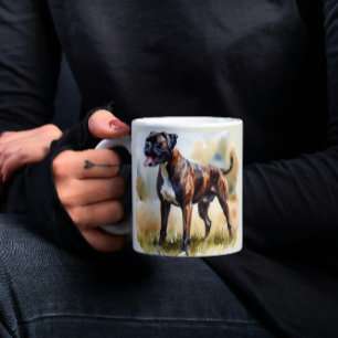 Watercolor Boxer Dog Coffee Mug
