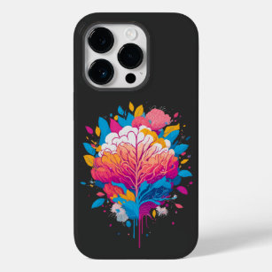 Watercolor Brain Art Case-Mate iPhone 14 Pro Case