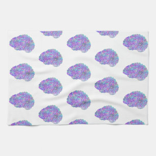 Watercolor Brain Tea Towel