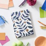 Watercolor branches and berries - indigo and beige iPad pro cover<br><div class="desc">Watercolor branches and berries with indigo and beige motifs. Botanical illustration on iPad smart cover</div>