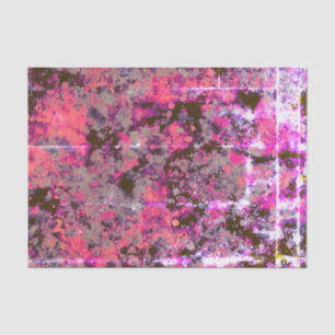 Watercolor Brick Black Pink Paint Splash Abstract Tissue Paper