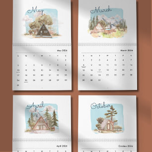 Watercolor Bright & Cheerful 2026 Planner Calendar