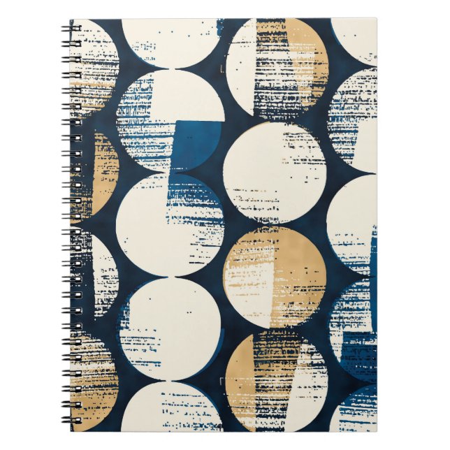 Watercolor Broken Dots, Dyed Effect. Notebook (Front)