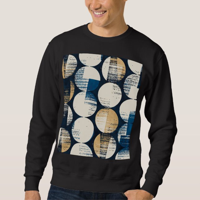 Watercolor Broken Dots, Dyed Effect. Sweatshirt (Front)