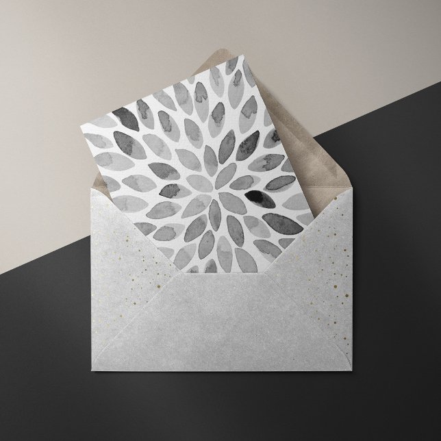 Watercolor brush strokes – black and white postcard (Creator Uploaded)