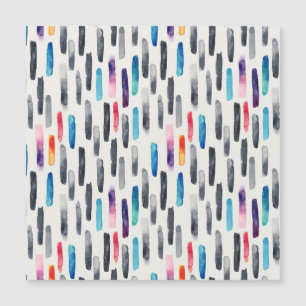 Watercolor brush strokes, colourful seamless patte