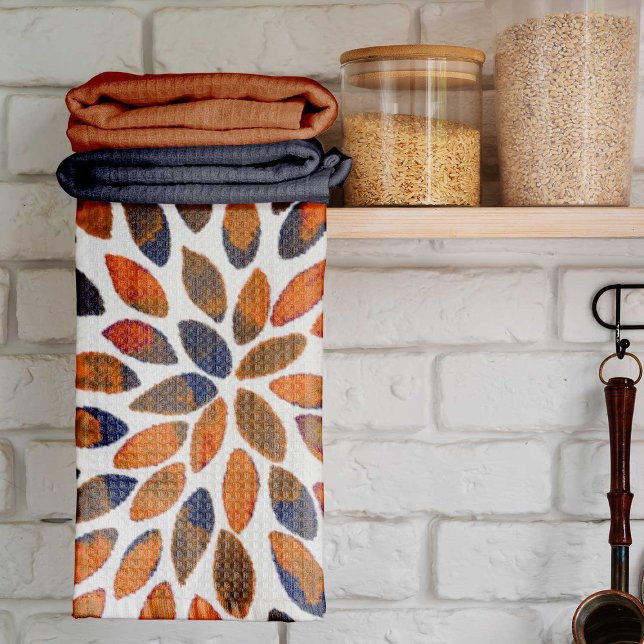 Watercolor brush strokes – rusty effect tea towel (Creator Uploaded)