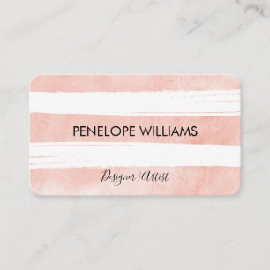 Watercolor Brushed Stoke Business Card