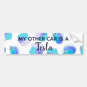 Watercolor Brushstrokes Bumper Sticker