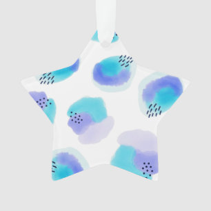 Watercolor Brushstrokes Ornament