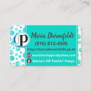 Watercolor bubbles business card