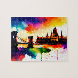 Watercolor Budapest Jigsaw Puzzle