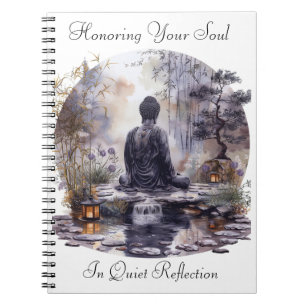 Watercolor Buddha Honour Spiral Photo Notebook