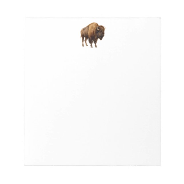 Watercolor Buffalo Notepad (Front)