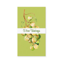 Watercolor Bunch of Green Grapes Business Card