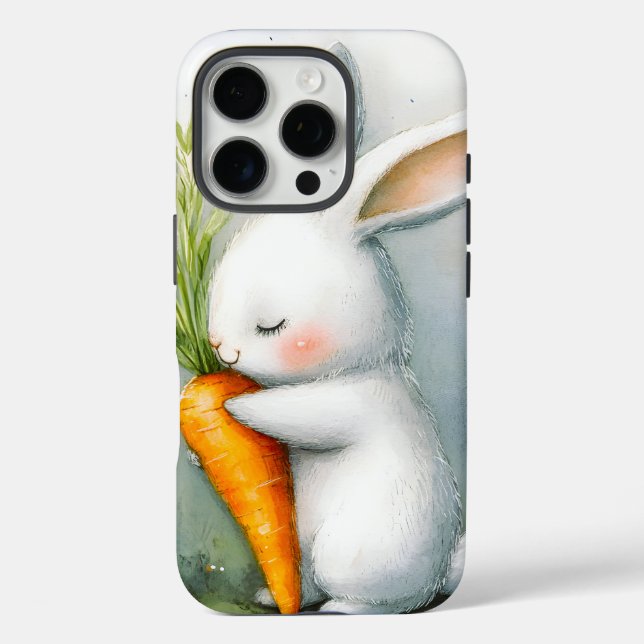 Watercolor Bunny Happy Harvest Case-Mate iPhone Case (Back)