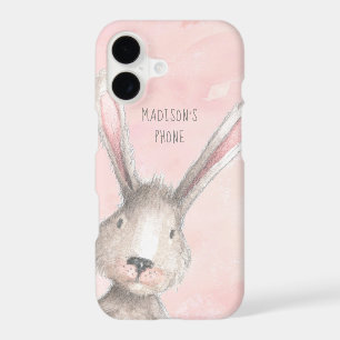Watercolor Bunny Rabbit custom name