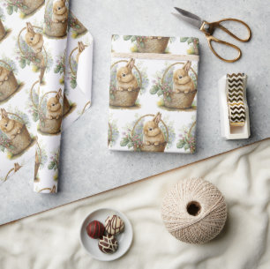 Watercolor Bunny Wrapping Paper