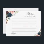 watercolor burgundy, navy & blush floral advice<br><div class="desc">A simple floral design with beautiful burgundy,  blush pink and navy blue watercolor flowers. Feel free to change the colours and text details.</div>