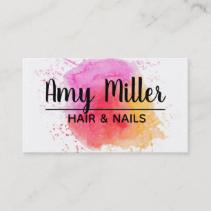 Watercolor Business Card