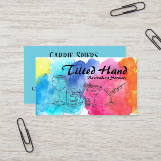 Watercolor Business Card