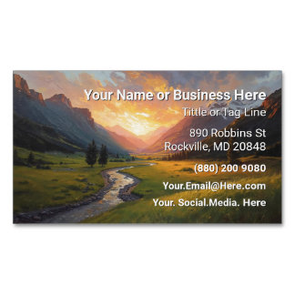Watercolor Business Card Nature 