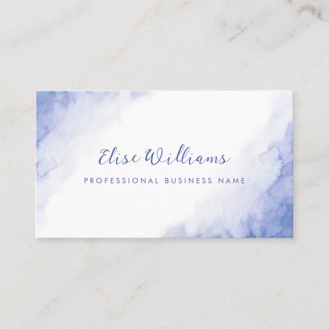 Watercolor Business Cards (Front)