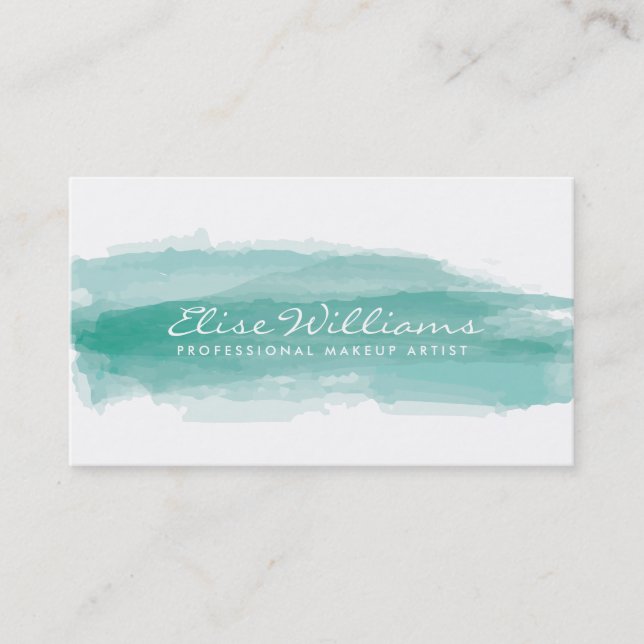 Watercolor Business Cards (Front)