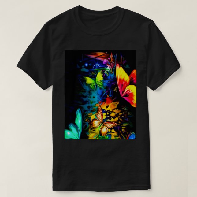 Watercolor Butterflies 3 T-Shirt (Design Front)