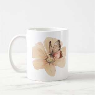 Watercolor Butterflies and Flowers Coffee Mug