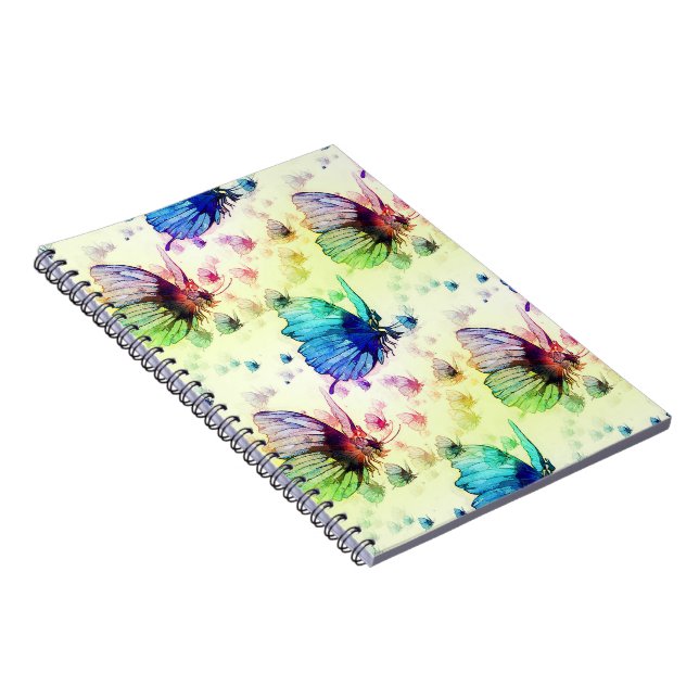 Watercolor Butterflies Photo Notebook (Right Side)