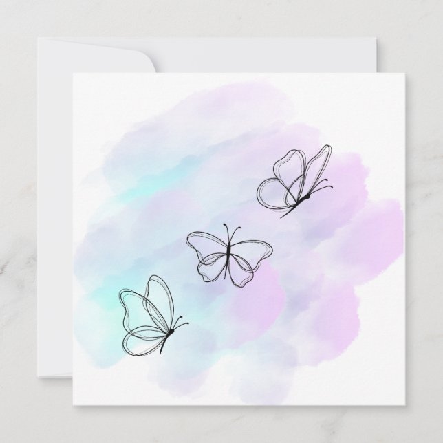 Watercolor butterfly (Front)