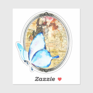 Watercolor Butterfly And Frame