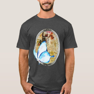 Watercolor Butterfly And Frame T-Shirt