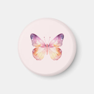 Watercolor Butterfly Art Magnet