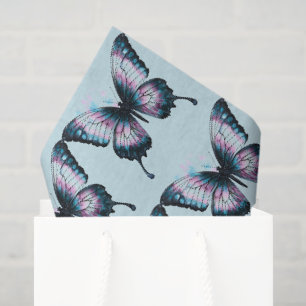Watercolor Butterfly Artwork Tissue Paper
