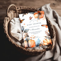 Watercolor Butterfly Bloom Baby Shower