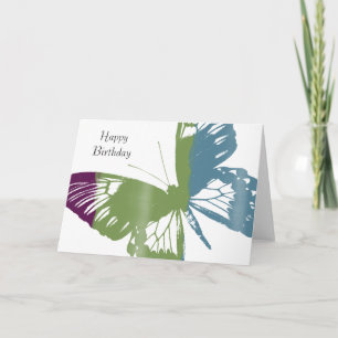 Watercolor Butterfly Card
