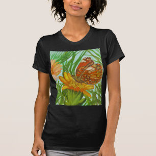 Watercolor Butterfly flower garden T-Shirt