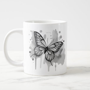 Watercolor Butterfly Large Coffee Mug