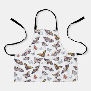 Watercolor Butterfly Pattern Apron